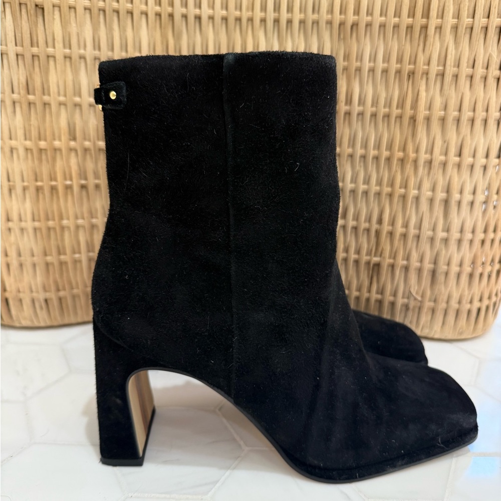 Sam Edelman Black Suede Ankle Boots